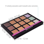 SHANY Cream Concealer Foundation Color Corrector Makeup Palette with Mirror - 12 Color Cosmetics Palette - CONCEALER