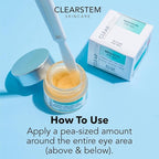 CLEARstem - BRIGHTEYES - Nourishing Anti-Aging Eye Gel - For Puffy Eyes, Crow's Feet, & Dark Circles - Made with Collagen, Stem Cells, Peptides & Aloe Vera - Vegan - Gluten Free - Men & Women - 0.6 oz