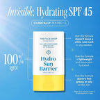THE FACE SHOP Hydro Sun Barrier 2-in-1 Sunscreen & Moisturizer, Broad Spectrum SPF 45, Korean Sunscreen Skin care, Daily Hydrating Moisturizer for Face with Niacinamide, No White Cast