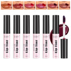 6 Colors Peel Off Lip Tint,Long Lasting Matte Tint,Long