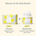 Beekman 1802 Sunshine Lemon Whipped Body Cream - Scented - 8 oz - Moisturizes, Soothes, & Softens - With Coconut Oil and Mango Seed Butter - No Irritation - Good for Sensitive Skin