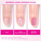 Nail Strengthener for Women: 8 in 1 Dusty Rose Nail Hardener Extra Strong and Growth - Nail Polish Hardener for Weak and Damaged Nails 15ml