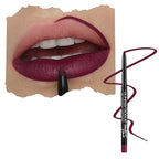Runway Rogue Designer Liner Lip Pencil, Matte Rich Burgundy-Blackberry Lip Liner Pencil and Lip Liner Sharpener, ‘Throwback’