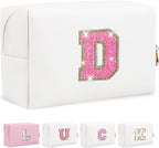 Personalized initial letter makeup bag,