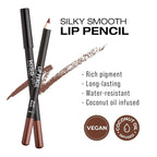 KISS New York Professional Slim Lip Pencil, Creamy Soft Lip Liner, Smooth Long-Lasting Rich Lip Color, Natural Lip Makeup, Water-Resistant Lip Crayon (Brown)