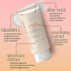 InstaNatural Skin Care Vitamin C SPF 50 Broad Spectrum Sunscreen Lotion, Brightening, Lightweight, Non-Greasy Moisturizer, UVA, UVB Sun Protection Sunblock, with Aloe Vera & Botanicals, 5 Fl Oz