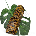 Jade Ice Sleeping Mask, Jade Mask for Relieving Face & Eye Puffiness Migraine, Anti Wrinkle Mask Therapy, Yoga Meditation Tools (Tiger's eye Jade)