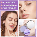 AIUEO Lavender Matte Setting Powder Sunscreen Powder Oil De Maquillaje