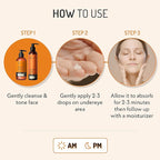 Eve Hansen Vitamin C Eye Gel - Under Eye Cream for Dark Circles and Puffiness - Anti-Aging Eye Repair Cream with Hyaluronic Acid - Under Eye Treatment for All Skin Types - Eye Brightening Cream - 1 oz