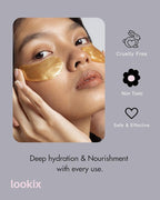 Revitalize Your Skin with 24K Gold Eye Mask - Reduce Puffy Eyes, Dark Circles, Wrinkles, and Fine Lines - 15 Pairs of Refreshing Eye Gels