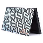 Magnetic Palette Black Empty Makeup Palette with Mirror and 20Pcs Adhesive Empty Palette Metal Stickers for Eyeshadow Lipstick Blush Powder