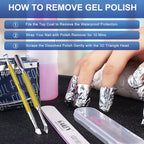 2PCS Metal Mineral Gold Cuticle