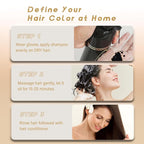 Silver Gray Hair Dye Shampoo, Instant Hair Color Shampoo, Colors Hair in Minutes, Long Lasting Silver Hair Dye, Champu Para Canas, Easy to Use 16.90 Fl Oz