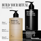 Nécessaire The Body Lotion with Pump. Santal. Multi-Peptide Firming Lotion to Moisturize, Firm, Strengthen. 2.5% Niacinamide, Vitamin C/E + Omega 6/9. 450ml / 15.2 fl oz