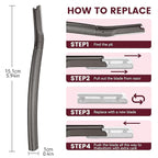 Eyebrow Razor with 12 Blades, Face Razors for Women and Men,Dermaplane Razor for Women Face, Facial Hair Removal for & Eyebrow Hair Removal - Black