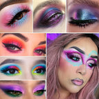 Large Eyeshadow Palette for Makeup Beginners, DE'LANCI Big Colorful All In One Makeup Palette for Stage Makeup, Blush Highlighter Contour Full Highly Pigmented Makeup Pallet Teen Holiday Gifts