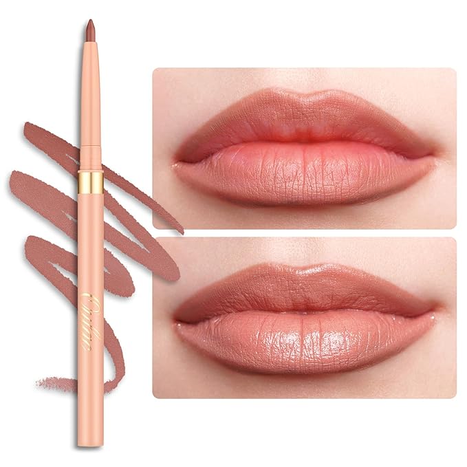 Oulac Waterproof Lipliner Pencil - Smooth and Creamy, Retractable Lip Makeup for Precision Application, Vegan & Cruelty-Free, LL03 Naked Liner