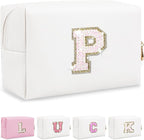 Personalized initial letter makeup bag,
