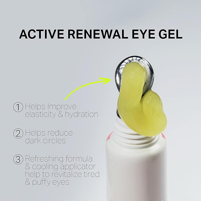 Retinol Active Renewal Eye Gel│ Under Eye Treatment For Dark Circles and Puffiness │ For All Skin Types