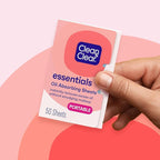Clean & Clear Oil Absorbing Facial Sheets, Portable Blotting Papers for Face & Nose, Absorbing Blotting Sheets for Oily Skin to Instantly Remove Excess Oil & Shine, 3 x 50 ct