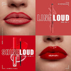 NYX PROFESSIONAL MAKEUP Line Loud Lip Liner, Longwear and Pigmented Lip Pencil with Jojoba Oil & Vitamin E - Rebel Red (Warm Red)