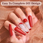 JODSONE Red Gel Nail Polish 1Pcs 15ml Soak Off U V LED Gel Polish Nail Art Design Manicure Salon DIY At Home