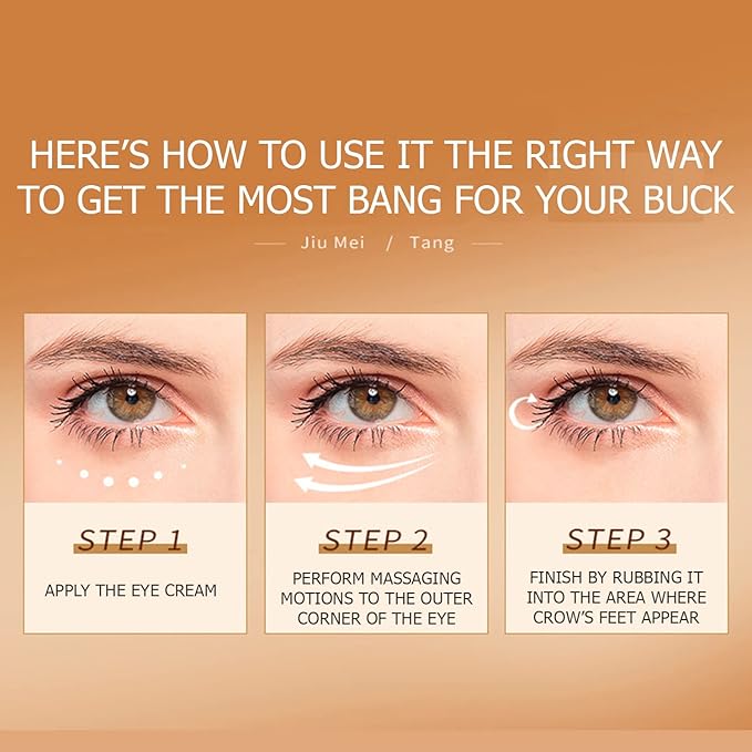 Collagen Six Peptide Dissolve Striation Three Color Eye Cream Eye Bags Hydrating Face Skin 60g / 2.03fl.oz