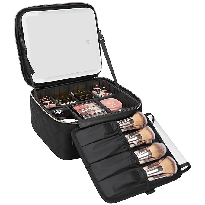 Relavel travel makeup bag with