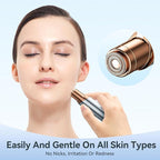 Facial Hair Remover for Women,Painless Hair Shaver Rechargeable with LED Light, Flawless Lady Face Electric Razor,The Great Female Mustache Removal (Sky Blue)