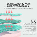 8X Hyaluronic Acid Under Eye Patches(30 Pairs) -Cooling Eye Masks for Deep Moisturizing, with Ectoin Niacinamide Hydra-Gel Collagen, Puffy Eyes Treatment, Fine Lines & Wrinkles Reduce