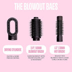 FoxyBae 3-in-1 Ceramic Interchangeable Hair Tools - Blowout [Black Rose-Gold]