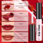 3 Colors Peel Off Lip Tint, Long Lasting Long