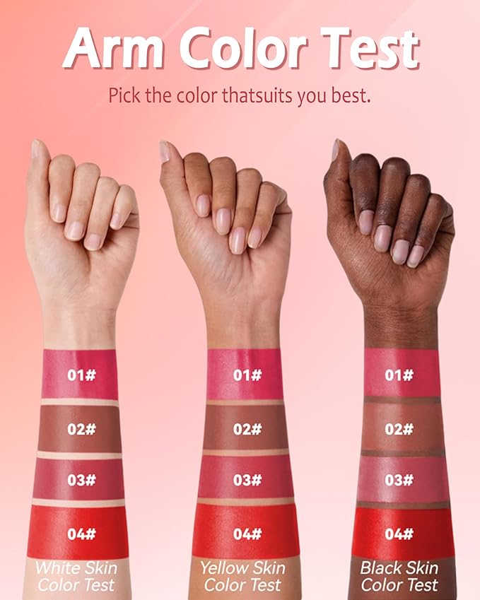 Lip Stain Marker Pen Set-4 Pcs Hydrating Lip