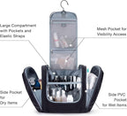 BAGSMART Extra Large Toiletry Bag Hanging Toiletry Bag for Travel, Water-resistant Cosmetic Makeup Travel Bag, Capacity Travel Bag Organizer for Full-size Toiletries, Black-Large