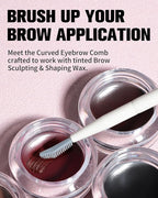 EIGSHOW Dual-Ended Precision Eyebrow Brush and Comb for Eyeliner Lining, Sculpting Brows, Professional Eye Makeup Tools (D109B)