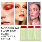 Cream Blush Sticks for Cheeks Gift Set with Makeup Sponges,Lightweight Solid Makeup Blush Stick,Waterproof Cheek Blusher Moisturizer Sticks,Multi-Use Face Stick Kit for Lips,Cheeks and Eyes