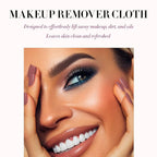 LUMINESS Airbrush Spray Makeup Eraser & Makeup Remover Cloth Set - Eye Makeup Remover Spray with Reusable & Eco-Friendly Makeup Washcloths for Face - Gentle Make Up Remover for Soft Skin