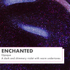 Olive & June Quick Dry Nail Polish | Instant Fast-Drying Smudgeproof Color | 15-free, Vegan Cruelty-Free Formula | Lasts up to 5 Days | Salon-Quality Manicure Pedicure at Home|Enchanted Violet Shimmer