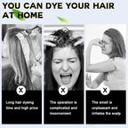 Hair Dye Shampoo Chestnut Brown Hair Color Shampoo for Gray Hair Coverage Herbal Hair Dye Shampoo 3 in 1 for Men and Women, Instant Color Shampoo