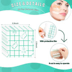 50 Pieces Hand Palette, Single Use Makeup Hand Palette Disposable Adhesive Palettes Cosmetic Makeup Palette for Every Makeup Artist (2.8 x 2.8 Inch)