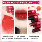 7 Colors Korean Lip Tint Stain Set Long-lasting Waterproof Velvet Lip Tint Moisturizing Lip Gloss Set，Multi-Use Lip and Cheek Tint for Women Daily Lip Makeup