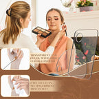 Acrylic Cosmetic Makeup Palette, 4 In 2 Set Mixing