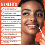 2pcs Lip Stain Peel Off - Lip Liner Stain Long Lasting Waterproof,2-in-1 Lip Liner with Tweezer Nude Matte,Non-Stick Cup,Highly Pigmented，Natural Finish,Stay On All Day,Perfect for Gift (Nude+Mauve)