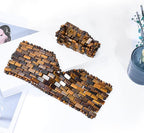 Jade eye mask tiger eye