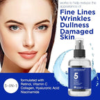 5 in 1 Super Charged Anti-Aging Face Mist w/Retinol, Vitamin C, Collagen, Hyaluronic Acid & Niacinamide | Hydrates, Refreshes & Brightens for a More Glowing Complexion | 4 fl oz, 120 ml