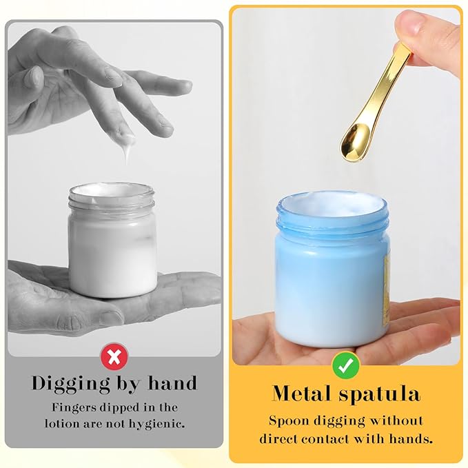 Prasacco 3 Pcs Skincare Spatula Metal Makeup Spatula Mini Cosmetic Spatula Small Scoops Facial Applicator Tool Beauty Spatula For Face Mask Eye Cream Lotions Moisturizers