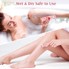 Trimmer Women, 4 in 1 Electric Razor for Women, Facial Shavers for Women, Portable Travel Womens Electric Razor for Face Beard Eyebrow Leg Arm Bikini Armpit Pubic Hair, Pink