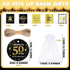 50 Sets Birthday Favors Lip Balm