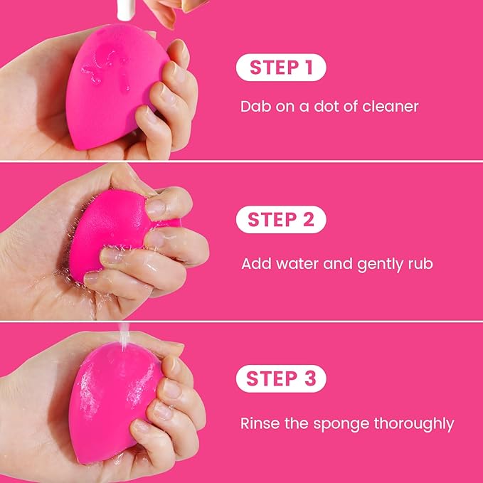 BEAKEY 5 Pcs Makeup Sponges, Latex-Free