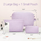 3 pieces makeup bag cosmetic